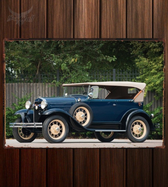 Металлическая табличка Ford Model A Deluxe Phaeton Металлическая табличка Ford Model A Deluxe Phaeton
